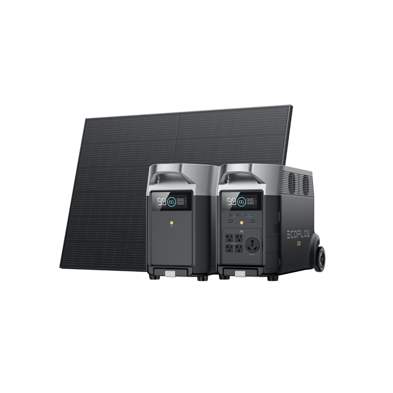 Load image into Gallery viewer, EcoFlow US Bundle EcoFlow DELTA Pro Portable Power Station + 400W Rigid Solar Panel + DELTA Pro Smart Extra Battery
